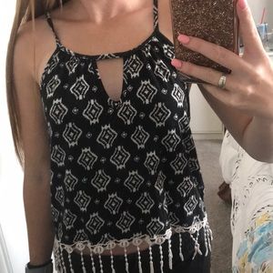 Cute black tank top!